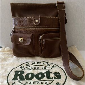 Roots Canadian Venetian Leather Crossbody